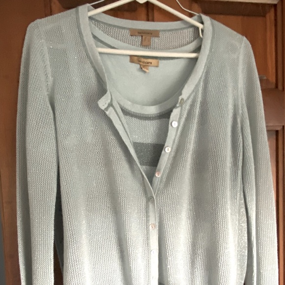 Shimmery tank and cardigan set - Picture 1 of 5